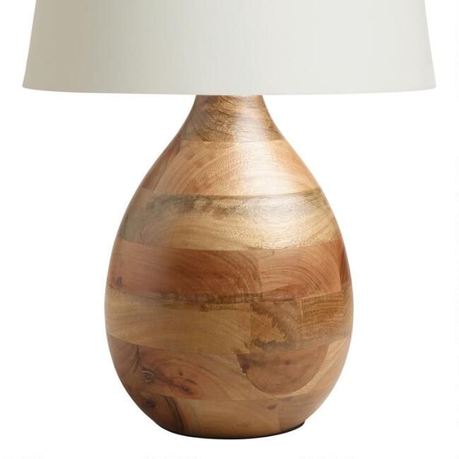 Wood Teardrop Table Lamp Base | World Market