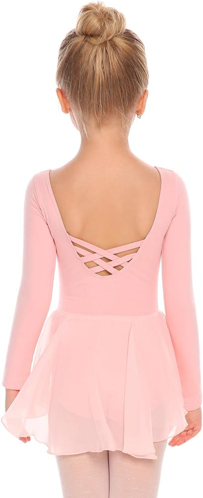 Arshiner Kids Girls Classic Long Sleeve Leotard Dance Ballet Dress | Amazon (US)