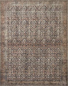Amber Lewis x Loloi Billie Collection BIL-01 Ink / Salmon, Traditional 2'-6" x 12'-0" Runner Rug | Amazon (US)