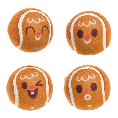 BARK Holiday Santa's Workchomp Gingerball Boys Dog Ball Toy | Target