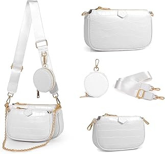 Small Crossbody Bags for Women Multipurpose Golden Zippy Handbags with Coin Purse including 3 Siz... | Amazon (US)