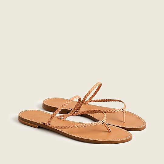 Capri braided-strap flip-flops | J.Crew US