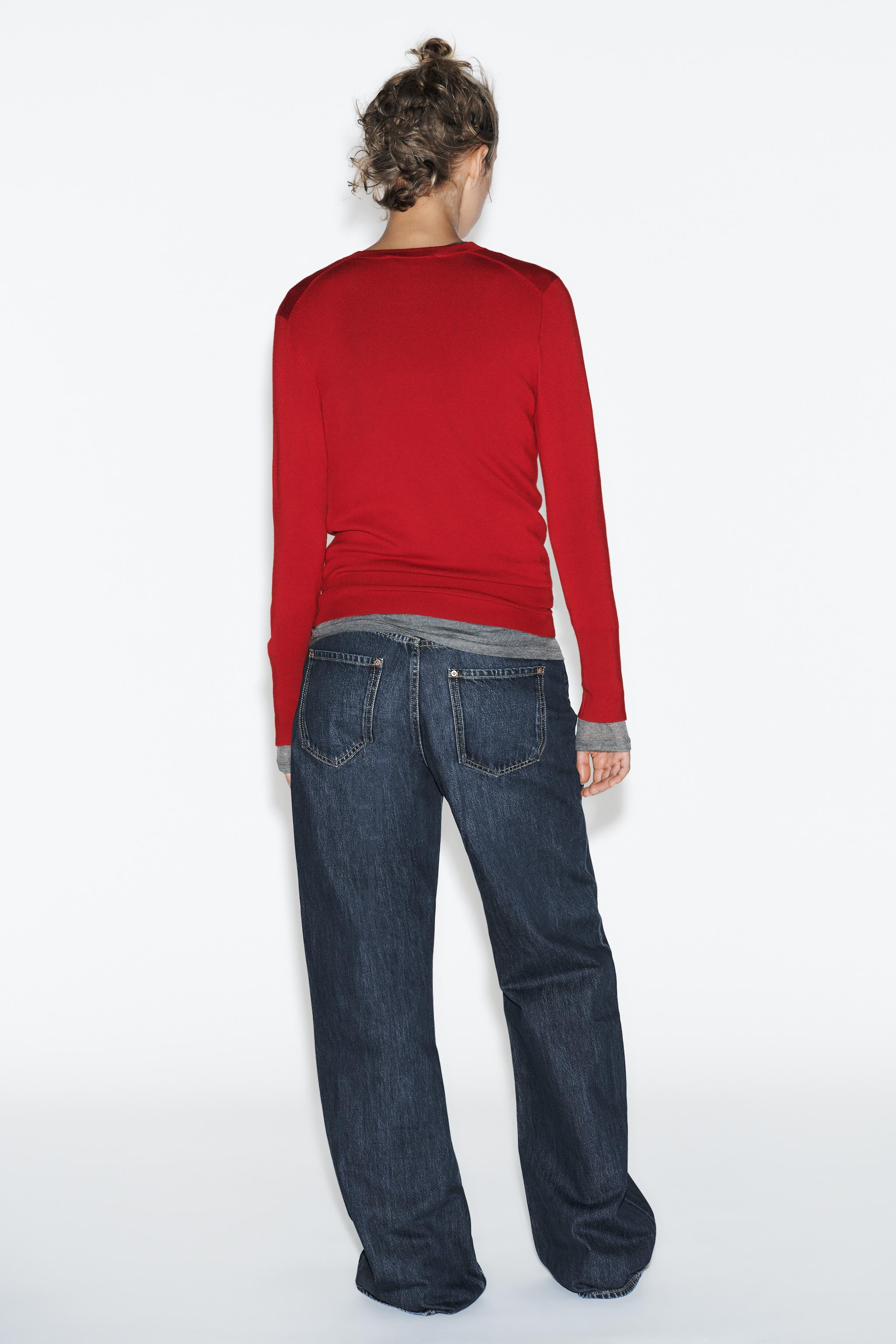 BASIC PLAIN KNIT JUMPER | Zara UK
