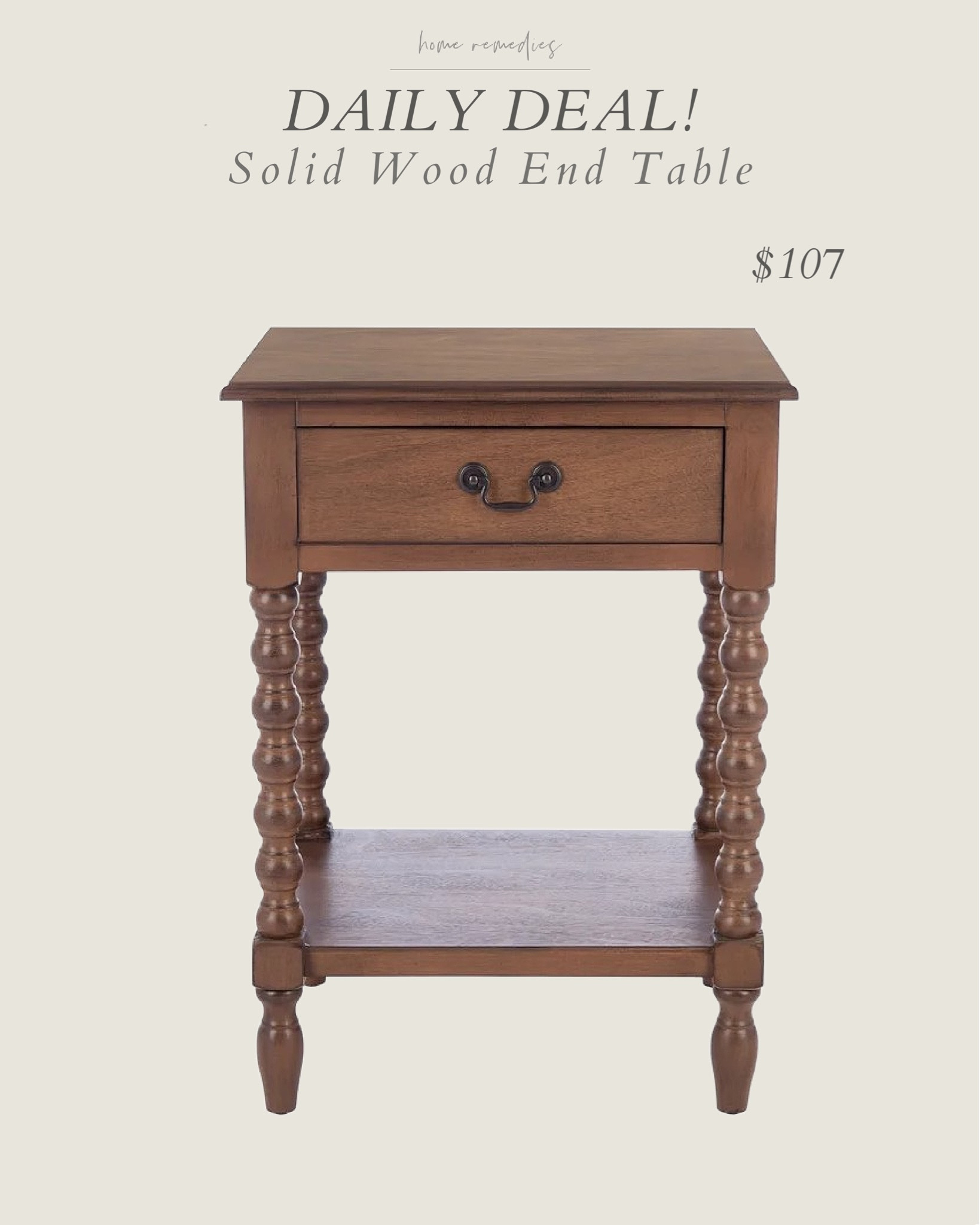 I can't believe the price on this solid wood end table! Perfect for a bedroom or other small space!

#LTKSaleAlert #LTKStyleTip #LTKHome