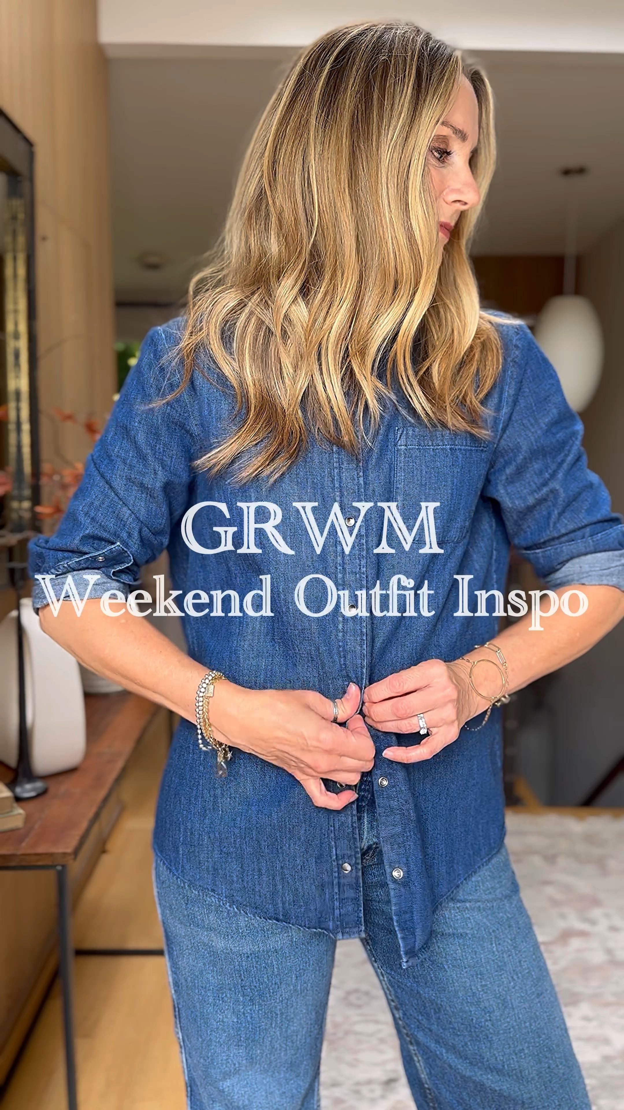 What to wear this weekend: denim on denim with a pop of leopard!🐆💙 

The hero piece is this amazing @sezane vest—I’ve been wearing it sleeveless and now with cooler temps, it’s a fun layer over a shirt or under a jacket!

Wearing an XS in the vest, small in shirt and Will Jacket, and a 4 in the bestselling Le Crop jeans!

Fall outfit, weekend outfit, denim in denim, wide leg jeans, barn jacket,

#LTKWorkwear #LTKOver40 #LTKStyleTip