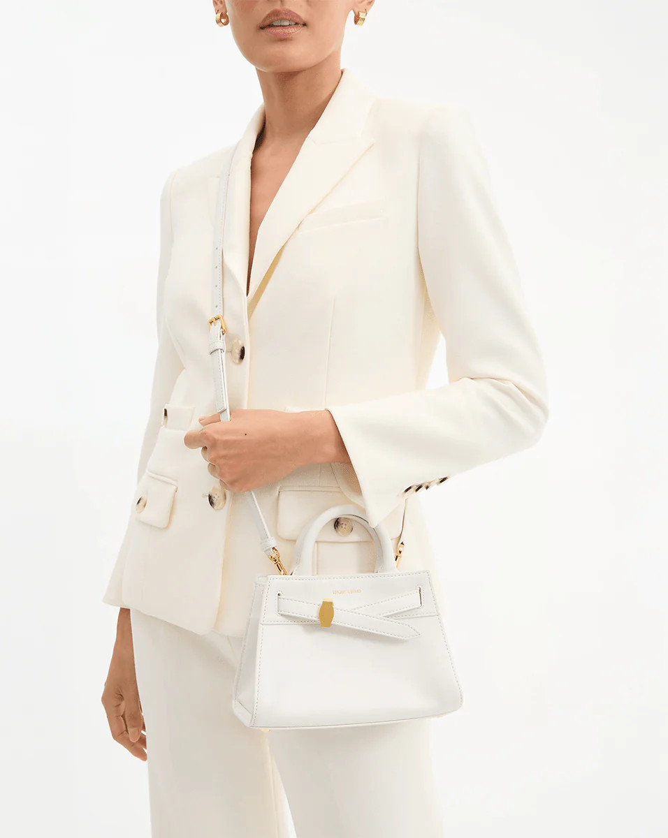 Mini Veronica Beard Dash Bag in Off-White | Veronica Beard | Veronica Beard