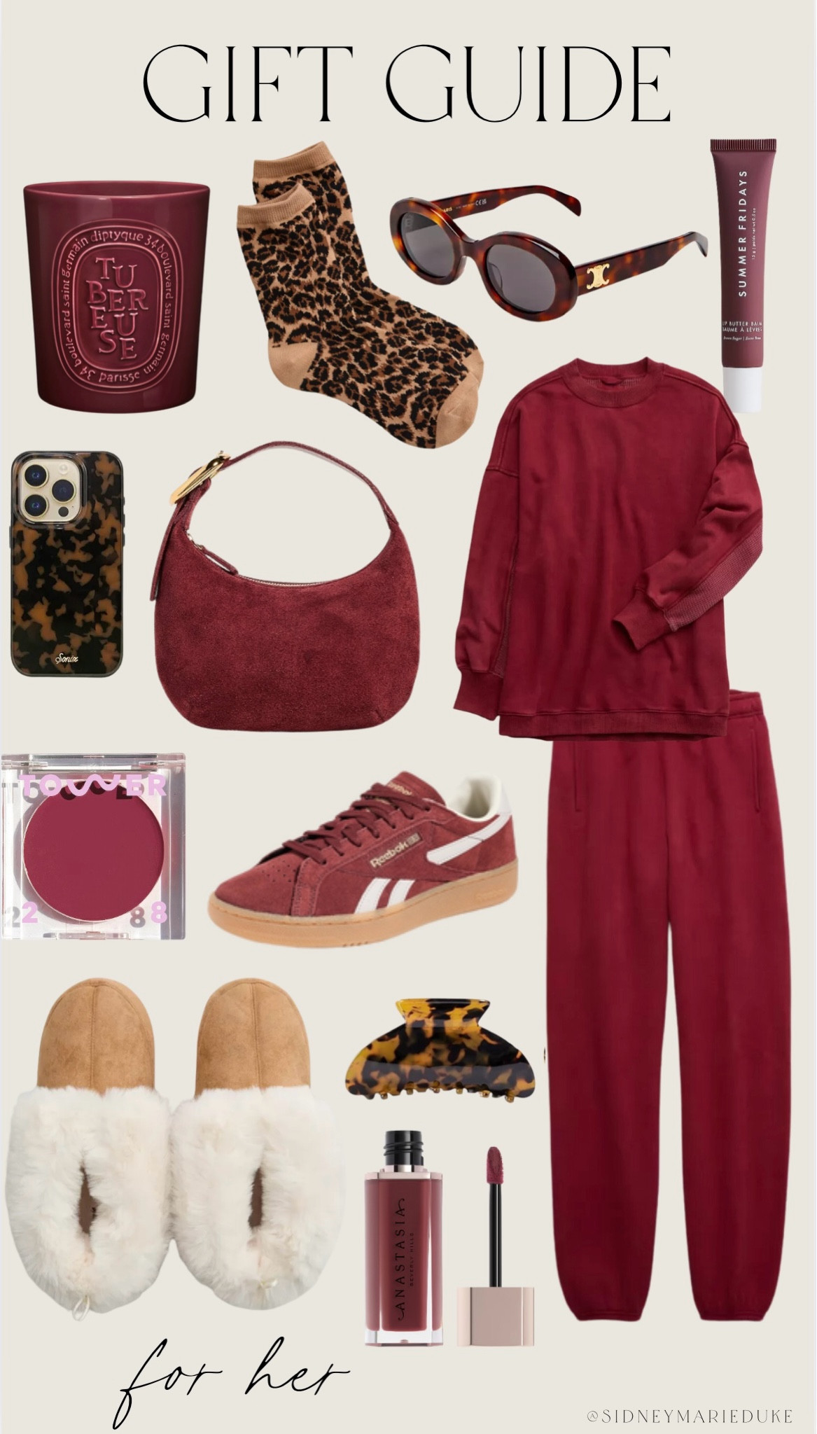 Holiday gift guide for her!!

Trendy gifts for her
Beauty gifts
Gifts for fashion forward girl
Burgundy / maroon / leopard / aerie / Amazon gifts for her / stocking stuffers for her 

#LTKGiftGuide #LTKHoliday #LTKCyberWeek