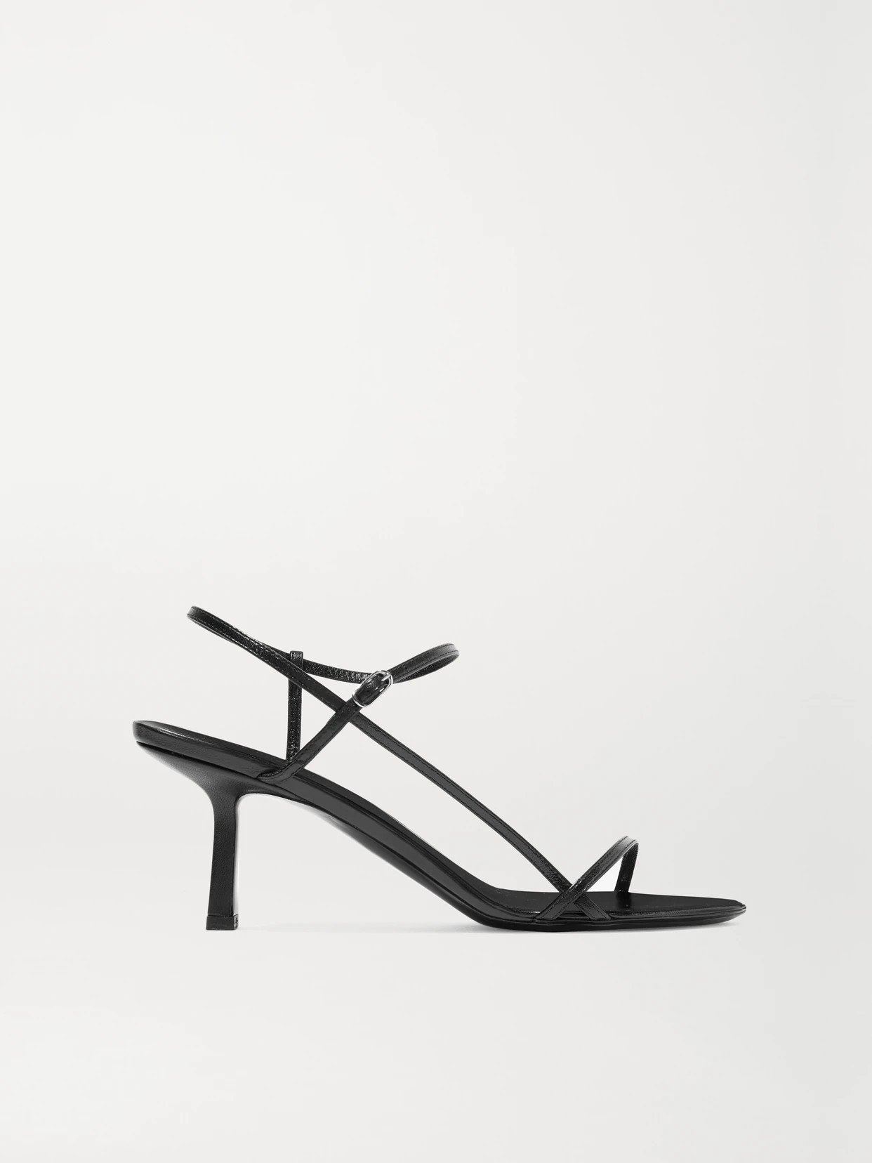 The Row - Bare Leather Sandals - Black | NET-A-PORTER (US)