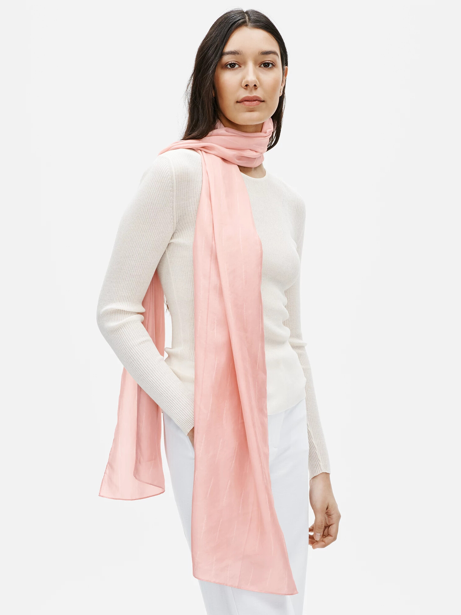 Silk Shibori Lines Scarf | Eileen Fisher