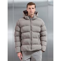Essential Puffer Jacket in Taupe M | ARNE UK