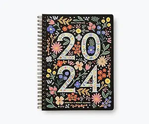 RIFLE PAPER CO. 2024 Flores 12-Month Softcover Spiral Planner - January-December, Sections for Mo... | Amazon (US)