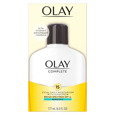 Olay Complete Lotion Moisturizer Sensitive Skin - SPF 15 - 6 fl oz | Target