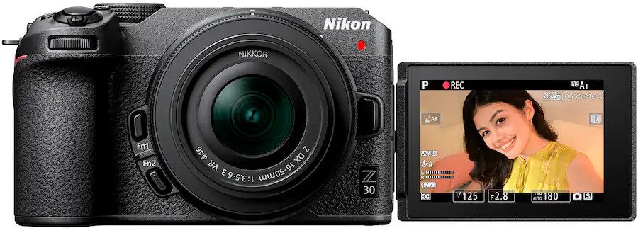 Nikon - Z 30 4K Mirrorless Camera with NIKKOR Z DX 16-50mm f/3.5-6.3 VR Lens - Black | Best Buy U.S.