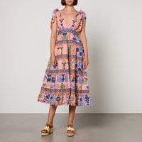 Farm Rio Printed Cotton Midi Dress - XS | Coggles (Global)