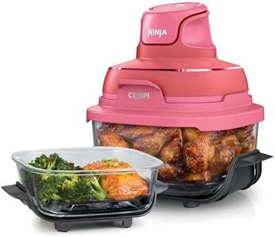 Ninja | Air Fryer | Crispi 4-in-1 Portable Cooking System | 4QT & 6 Cup Glass Containers, Crisper... | Amazon (US)