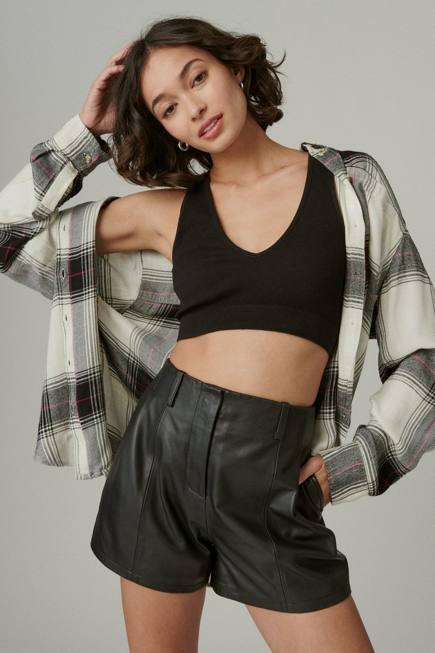 leather shorts | Lucky Brand