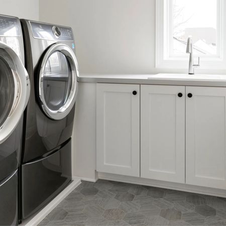 The #UptonUpdate Minimal + Modern Laundry Room | Alma Homes