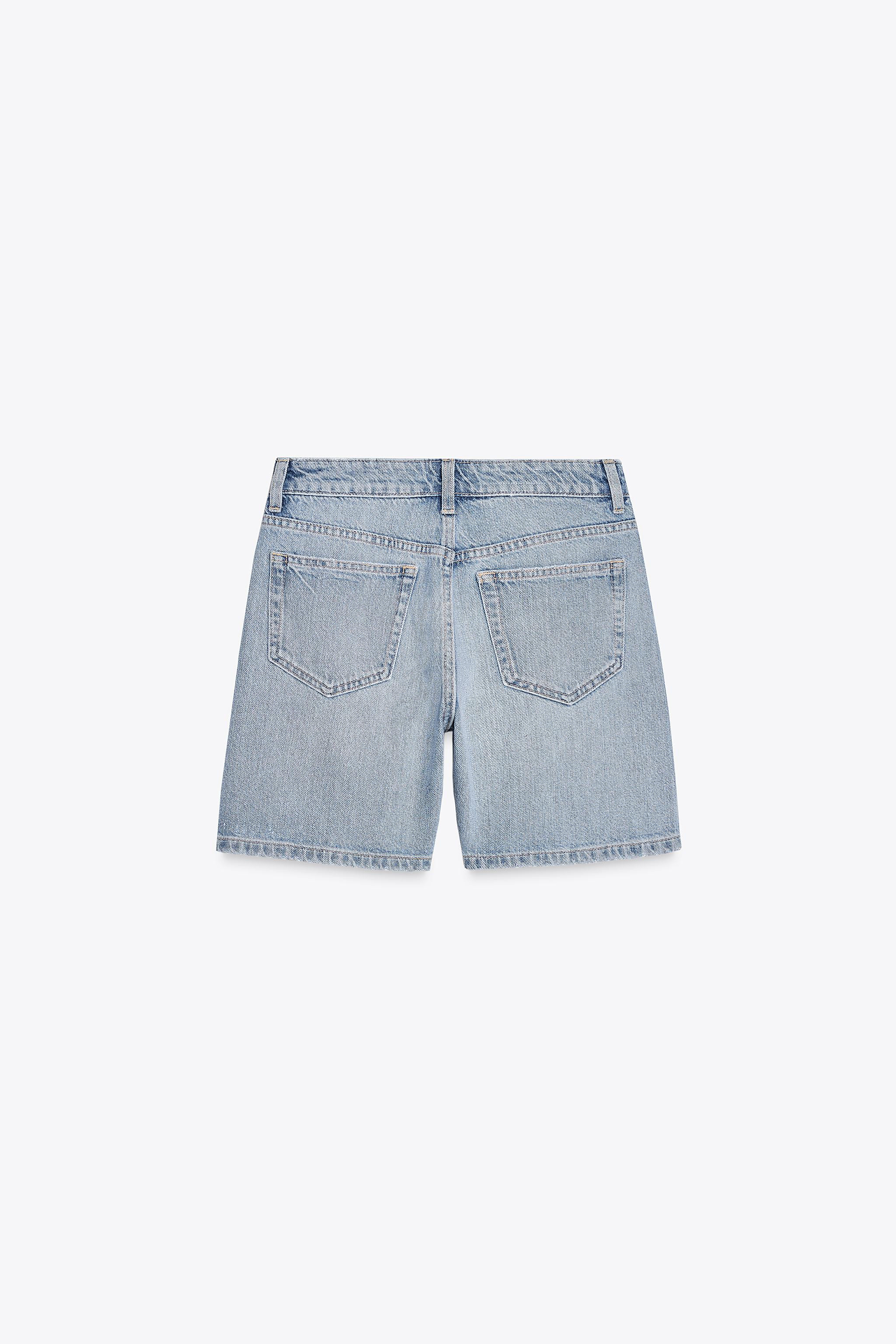 TRF MID-RISE DENIM SHORTS | Zara US