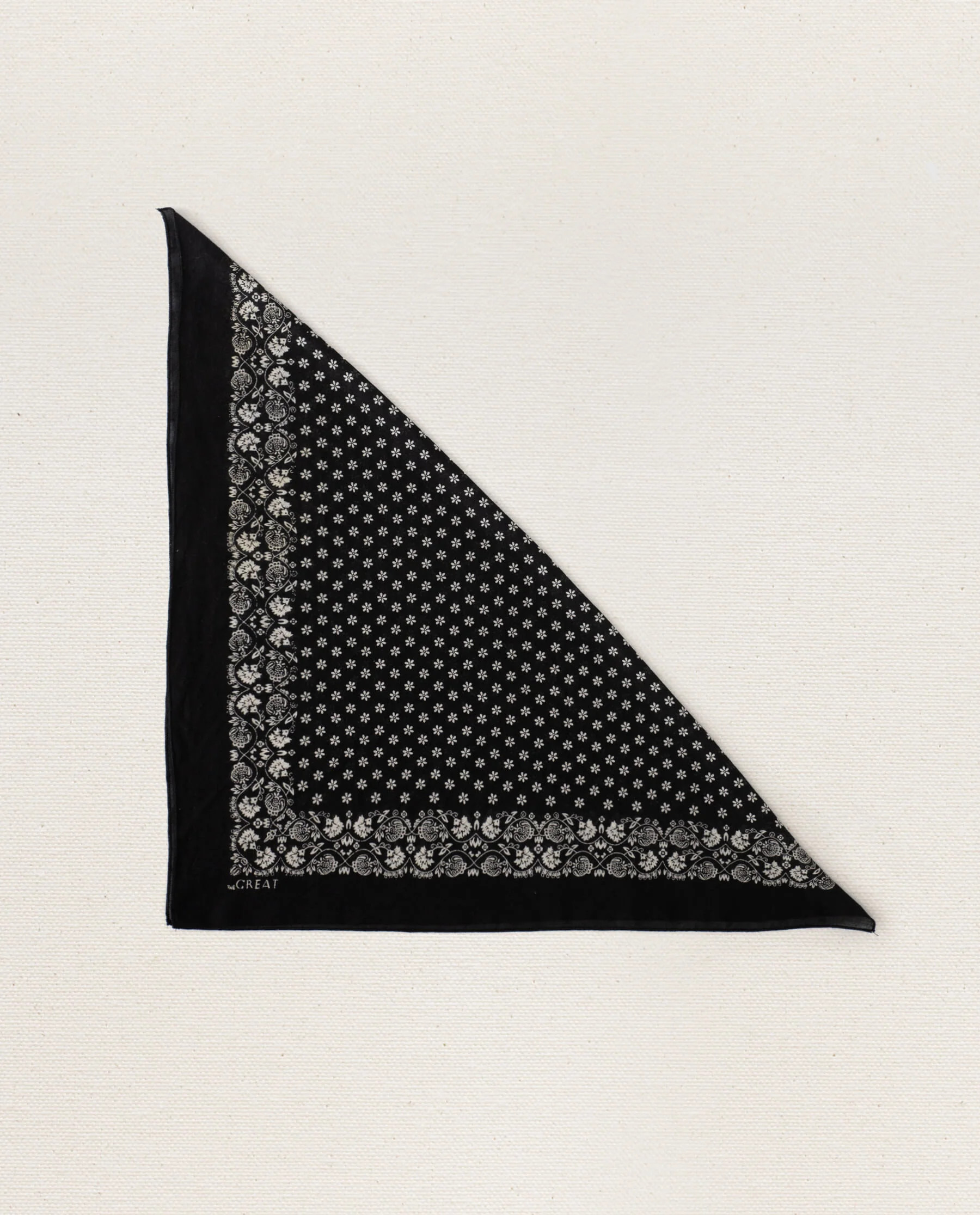 The Bandana. -- Small -- Almost Black | THE GREAT.