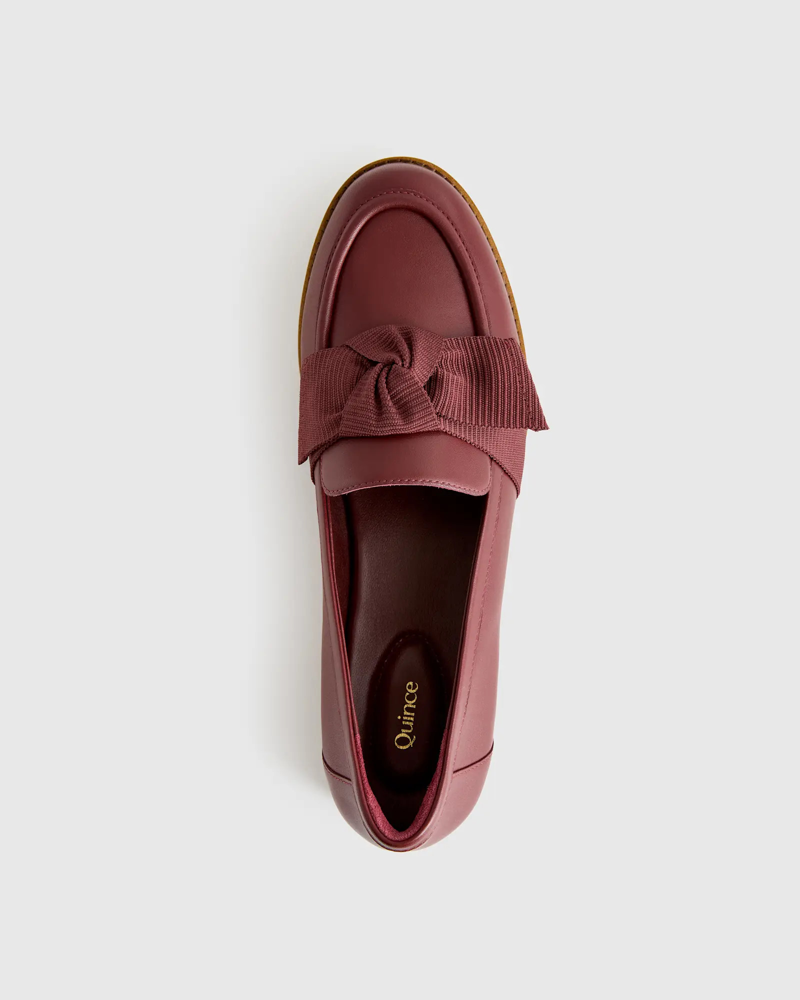 Italian Leather Bow Penny Loafer | Quince