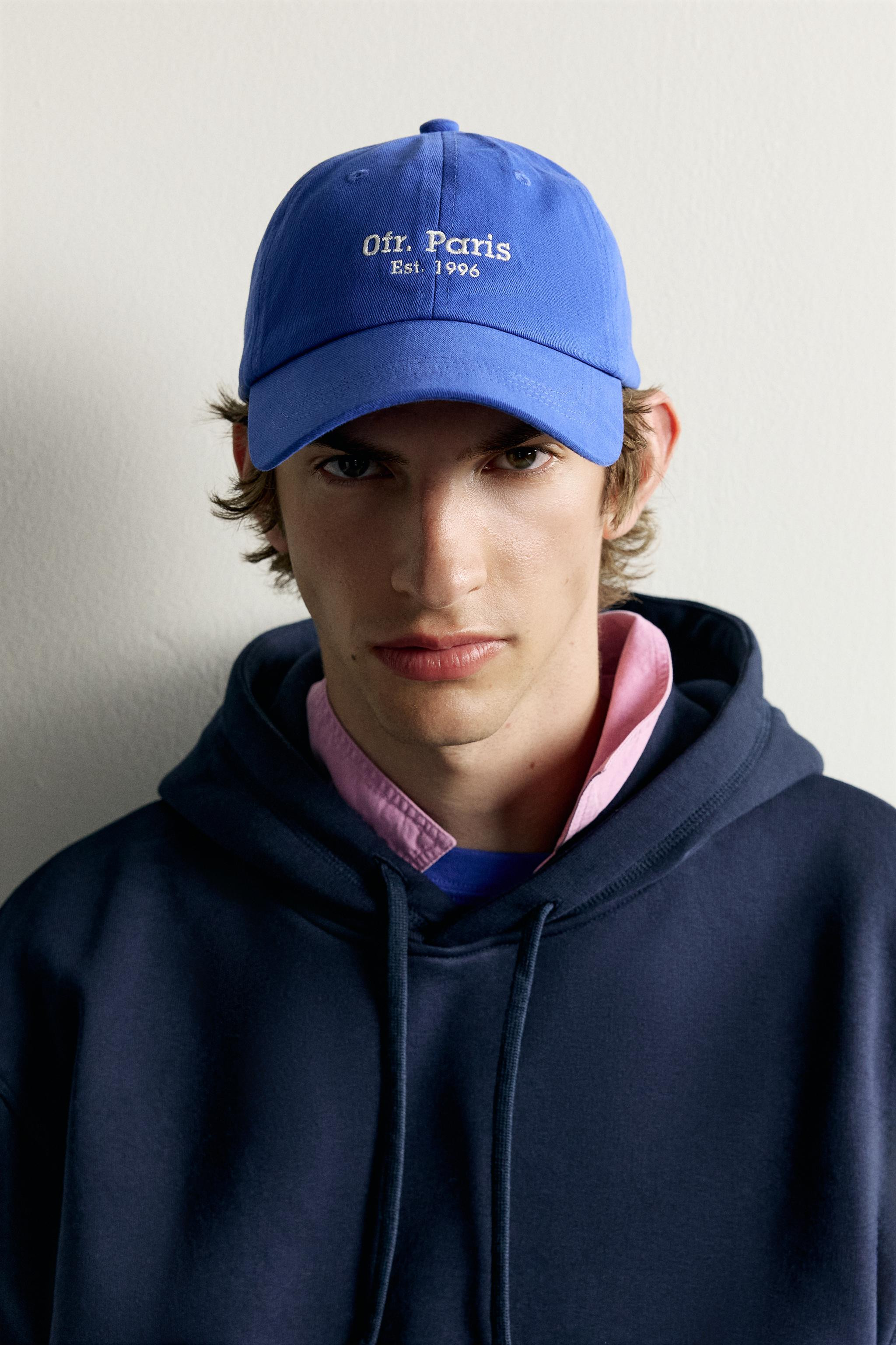 0FR. PARIS X ZARA CONTRAST EMBROIDERY CAP | Zara UK
