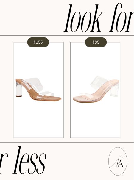 Looks for less | clear heels 🤍

#clearheels 

#LTKStyleTip #LTKShoeCrush #LTKFindsUnder50