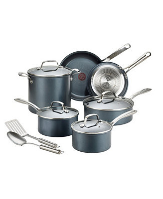 Platinum Aluminum 12 Piece Nonstick Cookware Set with Induction Base | Macy's