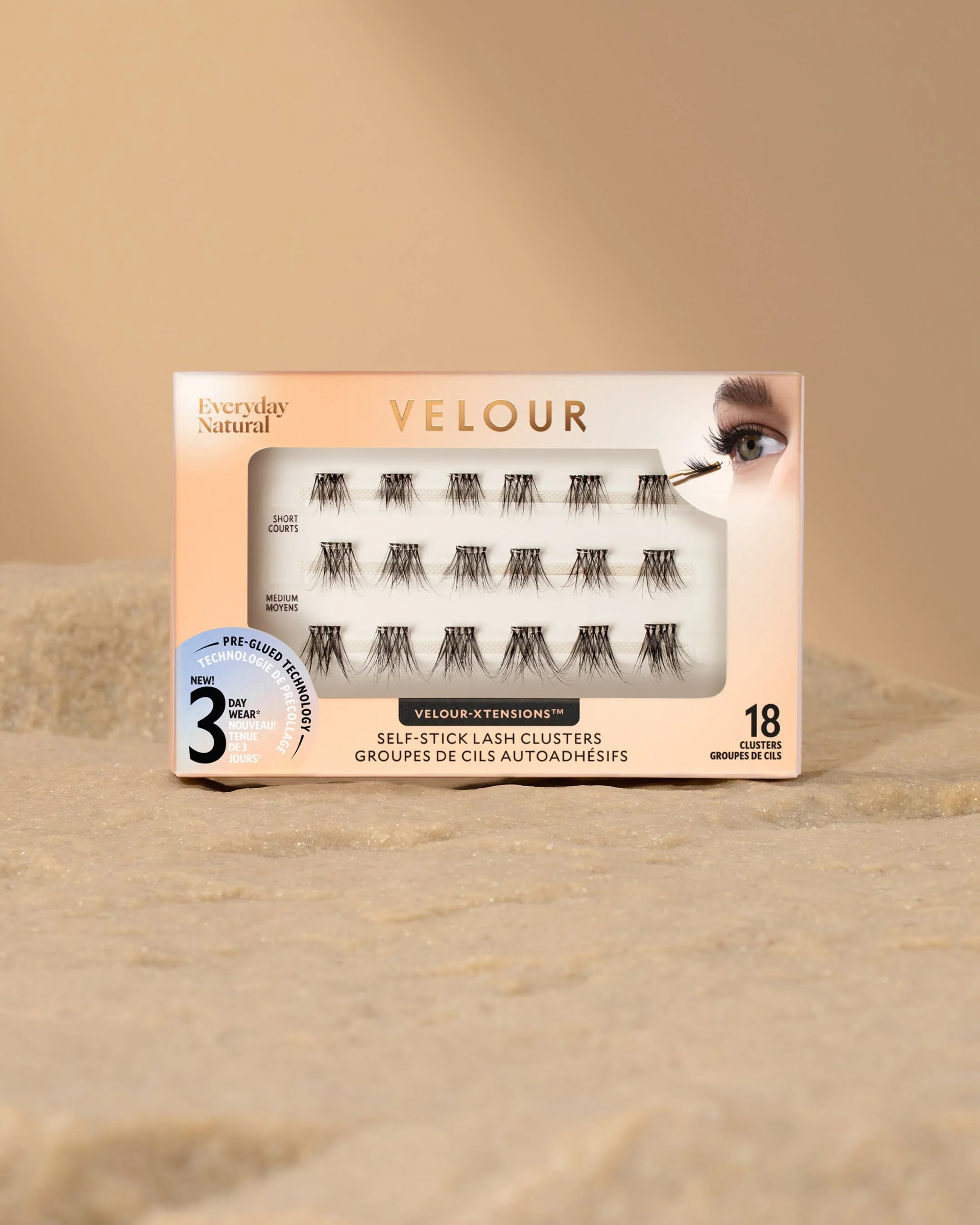 Everyday Natural Velour-Xtensions™ Self-Stick Lash Clusters | Velour Beauty