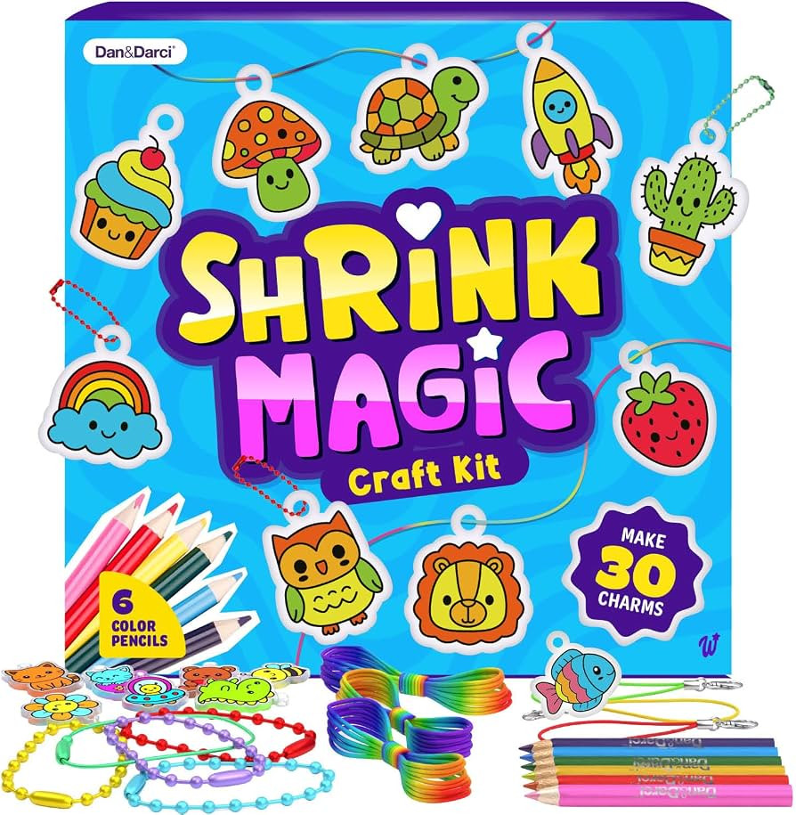 Shrinky Magic Craft Kit for Kids - Shrink Kit for Girls - Birthday Gift | Amazon (US)