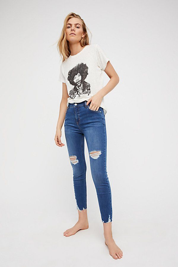 Shark Bite Skinny Jeans by We The Free at Free People | Free People (Global - UK&FR Excluded)
