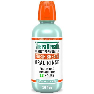 TheraBreath Fresh Breath Mouthwash - Eucalyptus Mint - 16 fl oz | Target