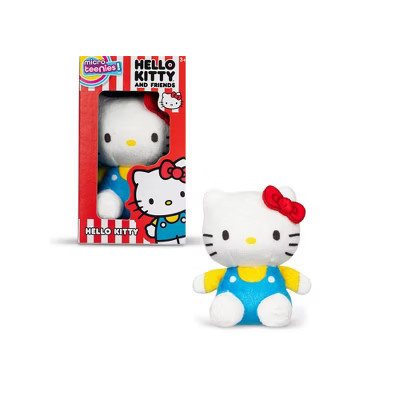 Schylling Hello Kitty and Friends Micro Teenies Plush – Hello Kitty (Blue on Yellow), 3-Inch Collectible, Ages 3+ | Target