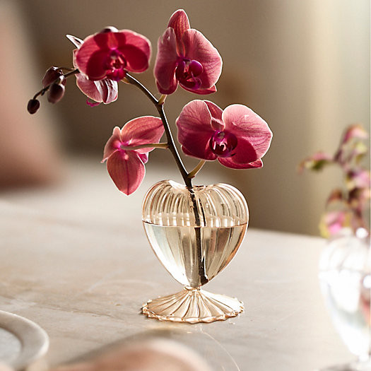Glass Heart Bud Vase | Terrain