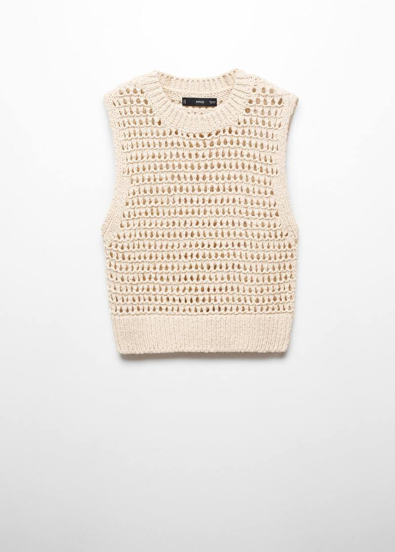Fringed vest -  Women | Mango USA | MANGO (US)