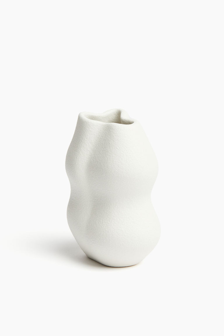 H & M - Stoneware Mini Vase - White | H&M (US + CA)