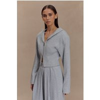 Quinn Zip Up Hoodie / Light Grey Marle | MESHKI | M | MESHKI US