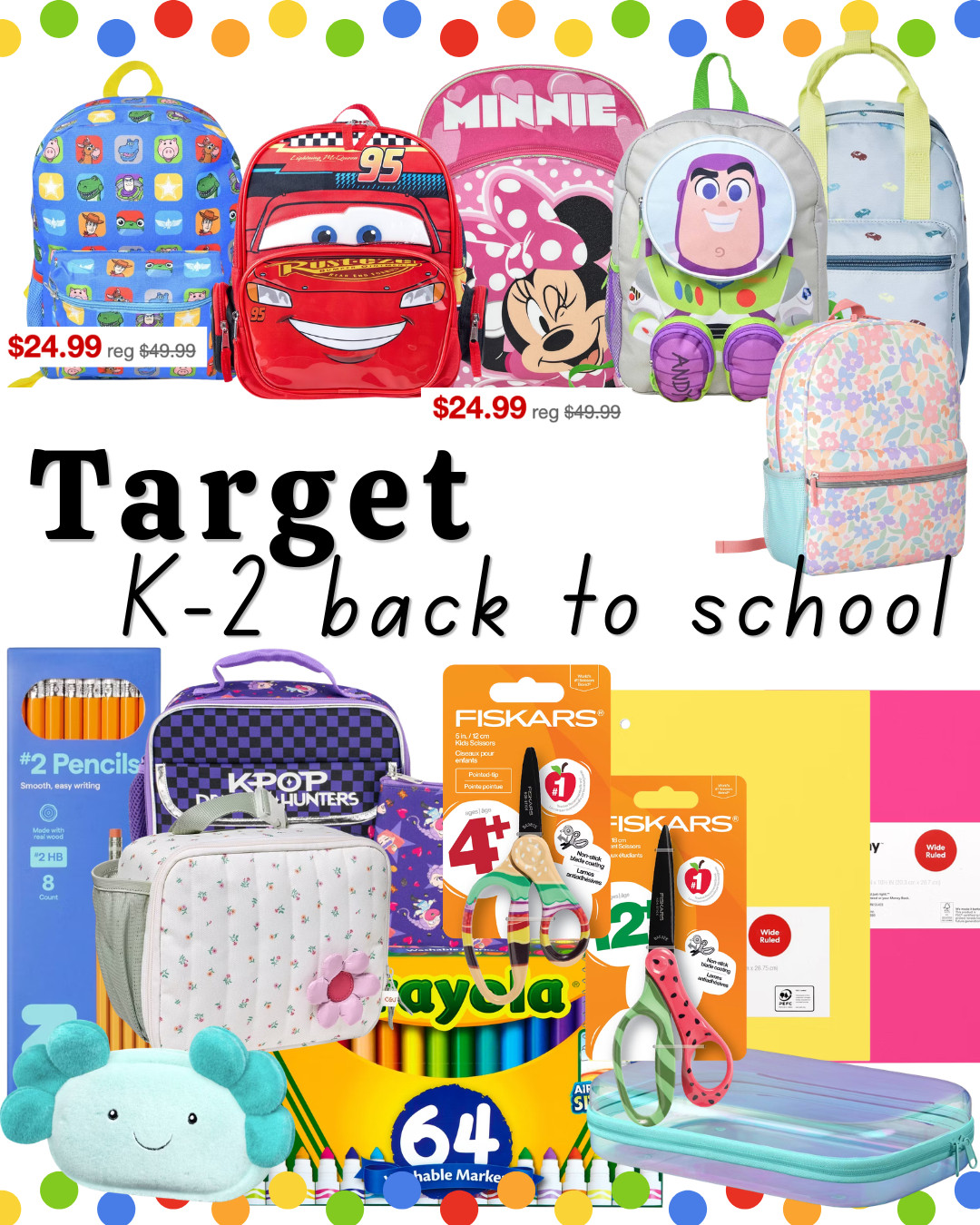 🍎 Target K–2 Back-to-School Guide | Backpacks, lunch boxes, school supplies, classroom essentials & teacher-approved finds. Save this post for your next Target run! 

 #LTKSeasonal #LTKSaleAlert #LTKKids