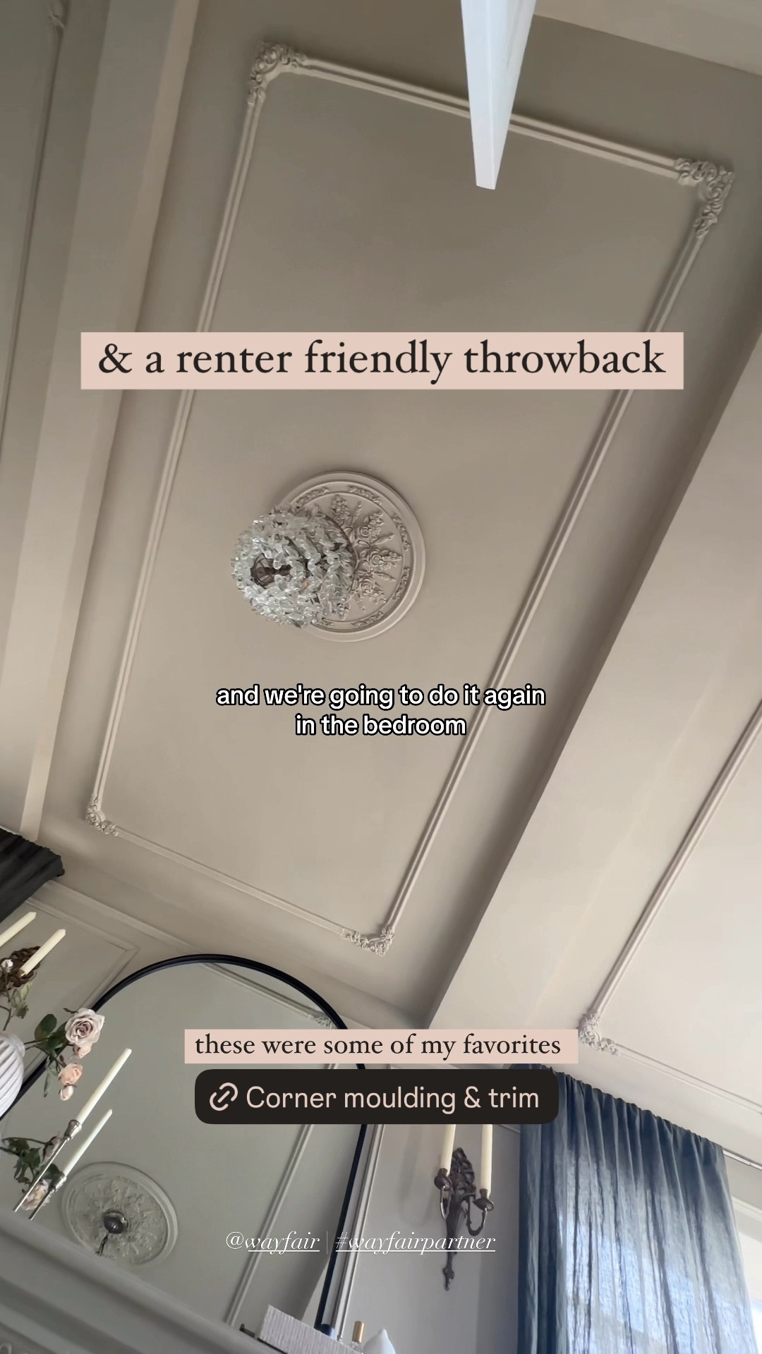 A renter friendly-ish (using command strips) project I loved - #wayfair #wayfairpartner @wayfair 