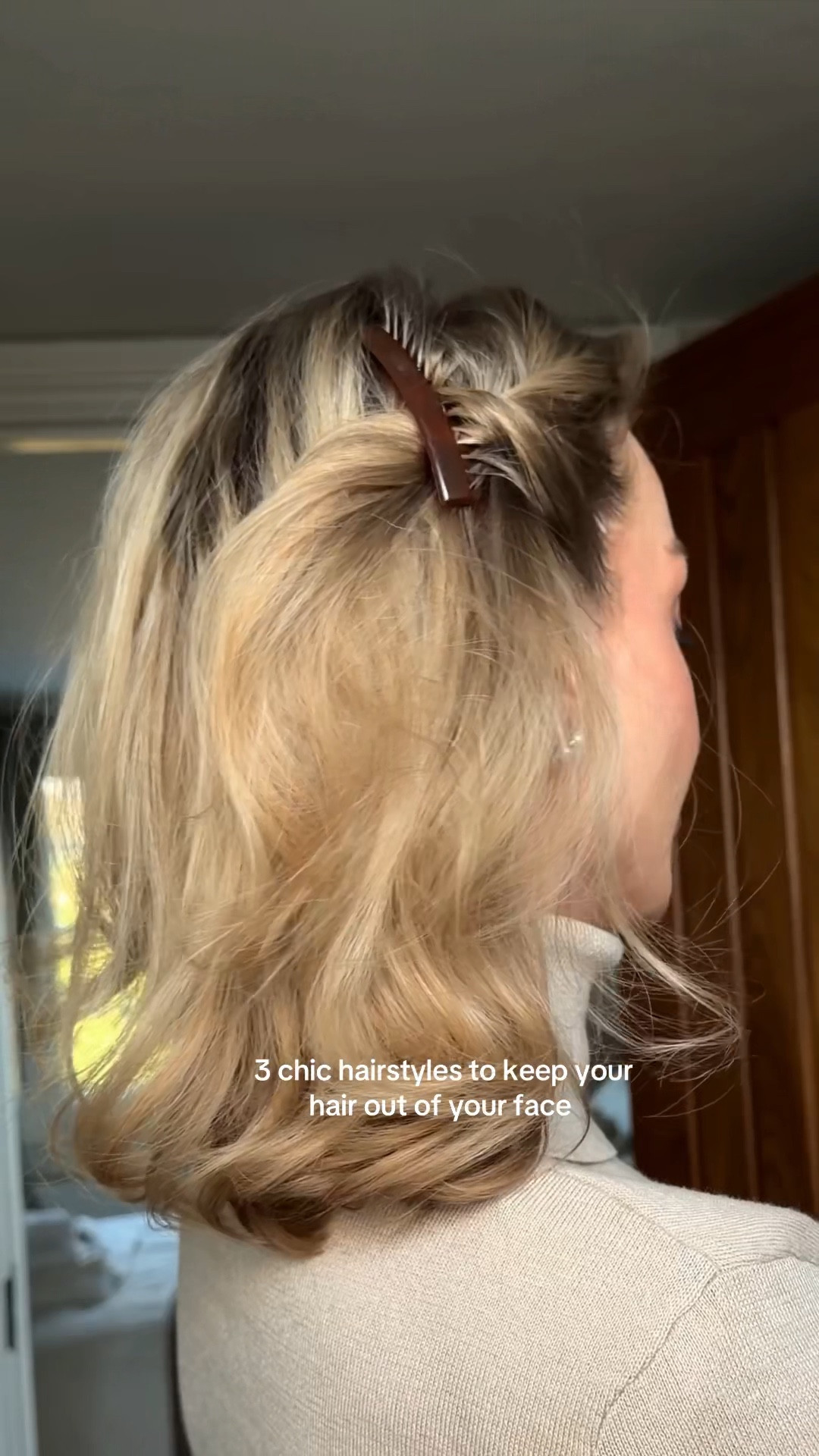 3 festive hairstyles using a hair bow, french combs and a headband 

#LTKbeauty