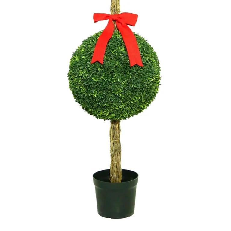 6' Artificial Topiary with Red Bows, Patriotic by My Texas House - Walmart.com | Walmart (US)