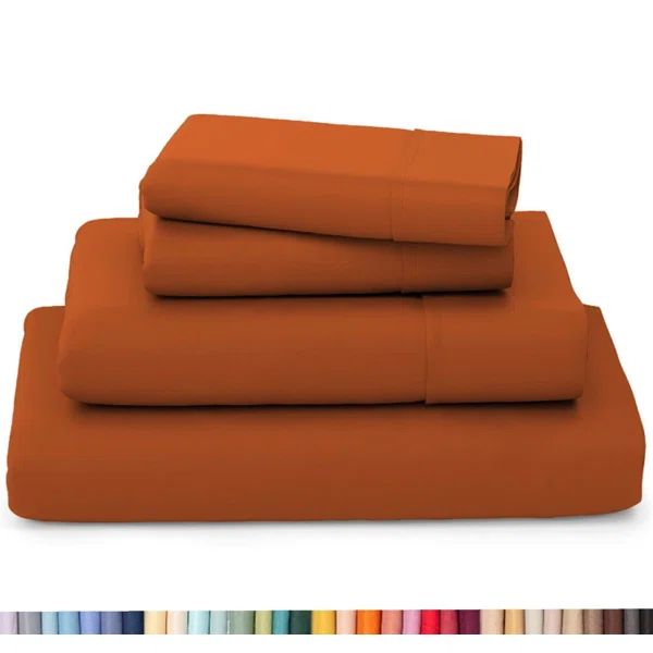 Stilesville Ultra Soft Rayon from Bamboo Sheet Set - 4 Pc Set - Wrinkle Resistant - 2200 Series | Wayfair North America