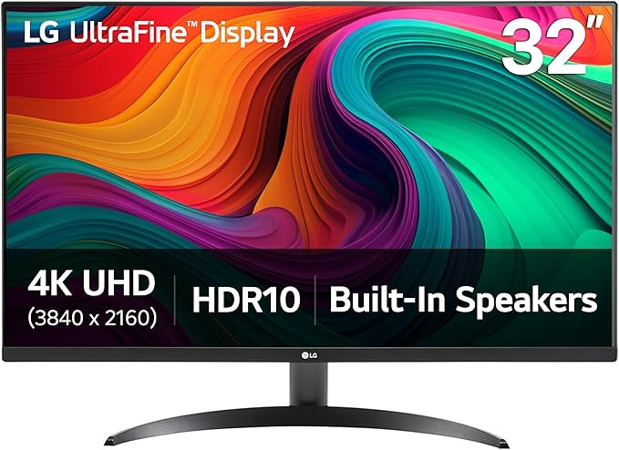 LG 32UR500K-B Ultrafine 32-inch 4K UHD (3840x2160) Computer Monitor HDR10 Built-in Speaker x2 OnS... | Amazon (US)