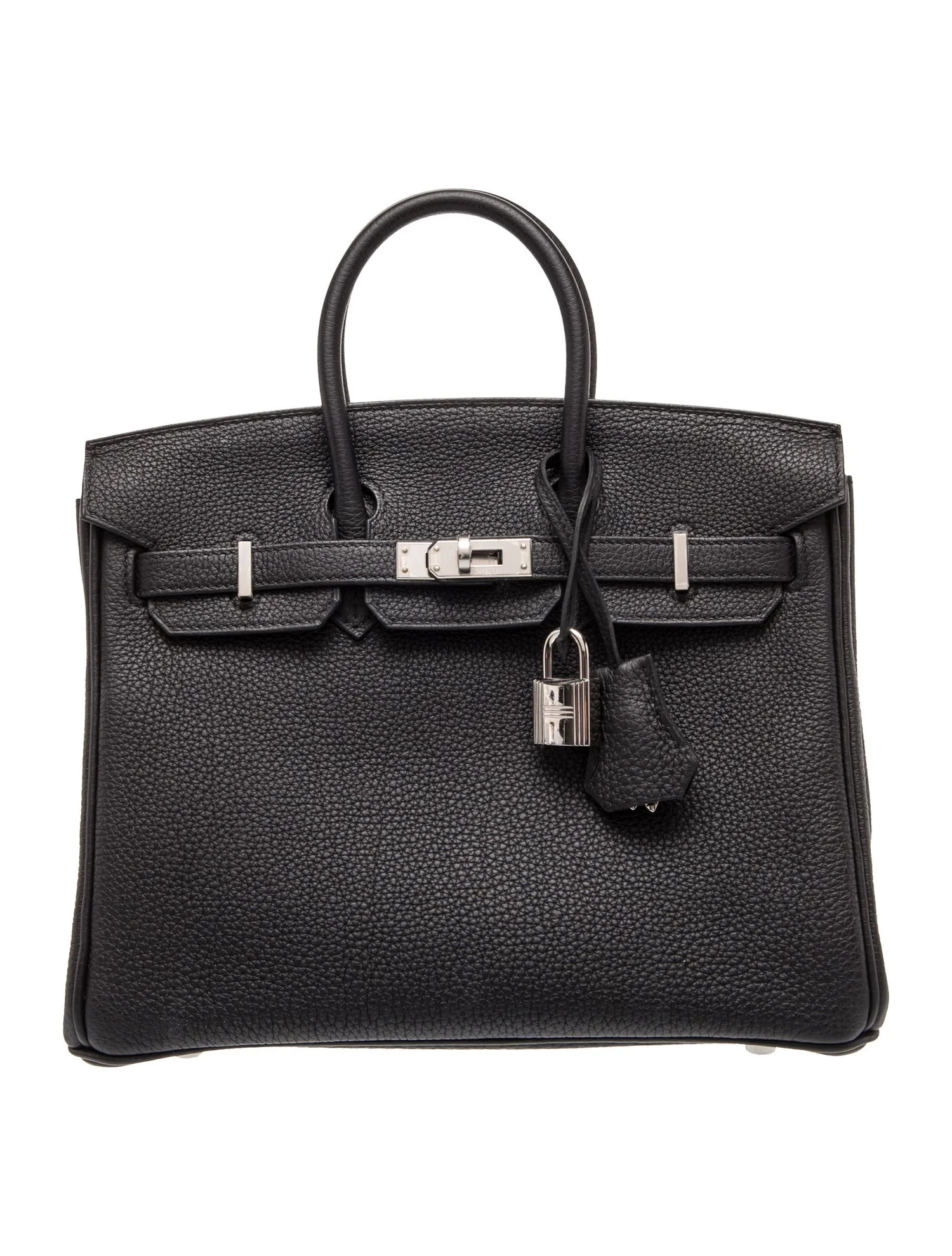 Hermès Togo Birkin 25 - Black Handle Bags, Handbags - HER828500 | The RealReal | The RealReal