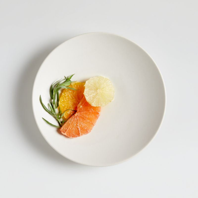 Craft Linen Coupe Salad Plate + Reviews | Crate & Barrel | Crate & Barrel
