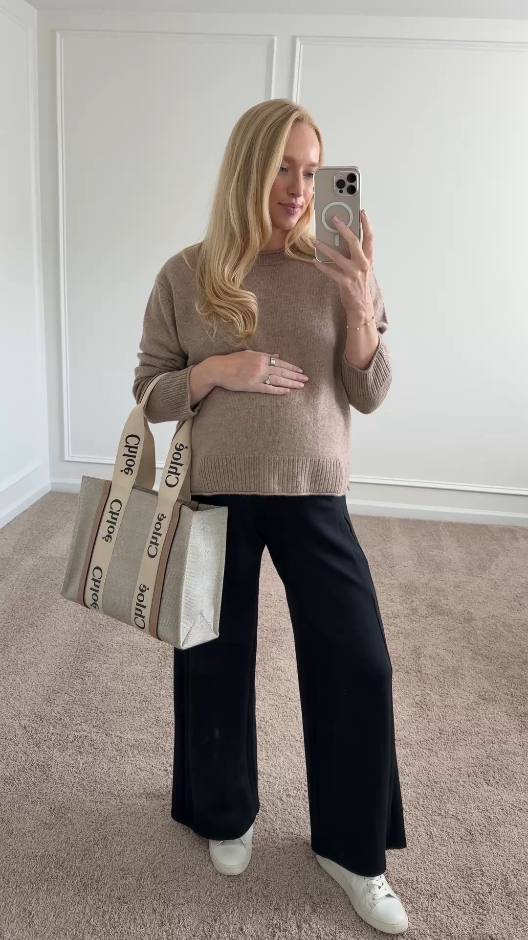 Comfy and casual fall outfit! Wearing a medium in my cashmere sweater and lounge pants - I usually do a small in airessentials but sized up for postpartum. Use code AMANDAJOHNXSPANX for 15% off! 

Travel outfit // mom outfit // errand outfit // lounge outfit // postpartum outfit 

#LTKBump