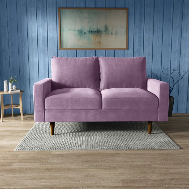 Markham 58" Square Arm Sofa Loveseat | Wayfair North America