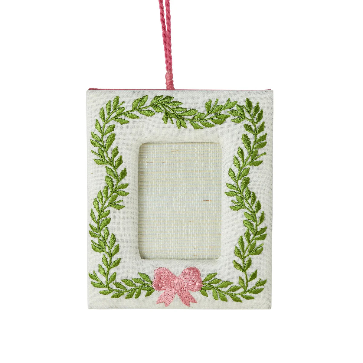 Maria Embroidered Photo Frame Ornament | Caitlin Wilson Design