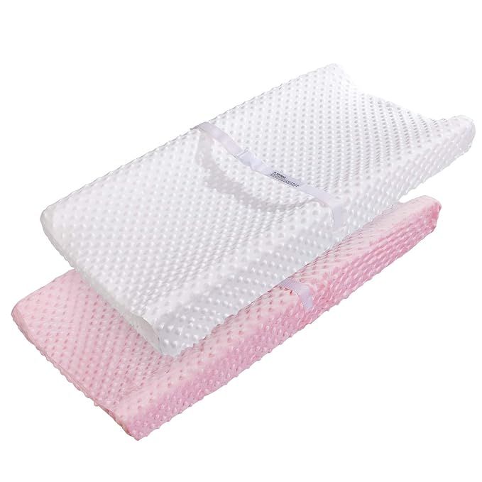 Changing Pad Covers AceMommy Ultra Soft Minky Dots Plush Changing Table Covers Breathable Changin... | Amazon (US)