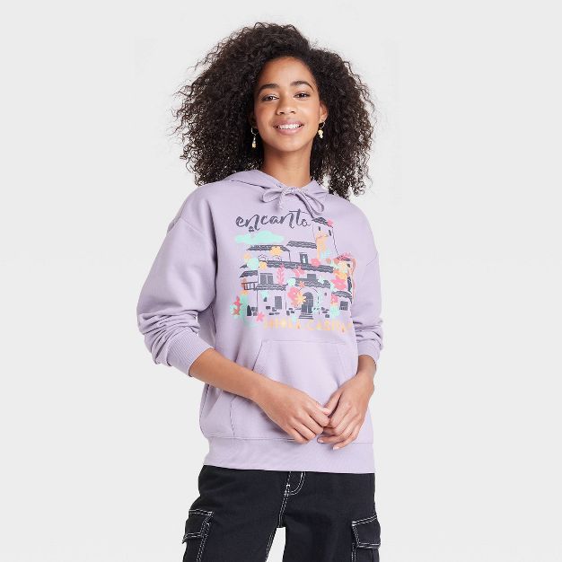 Women's Encanto Hoodie Graphic Sweatshirt - Lavender | Target