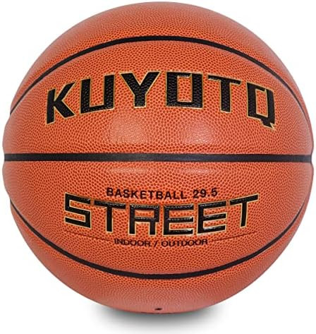 KUYOTQ Official Size 7(29.5") Basketball Composite Leather Outdoor Indoor Basketball Street Game Bro | Amazon (US)